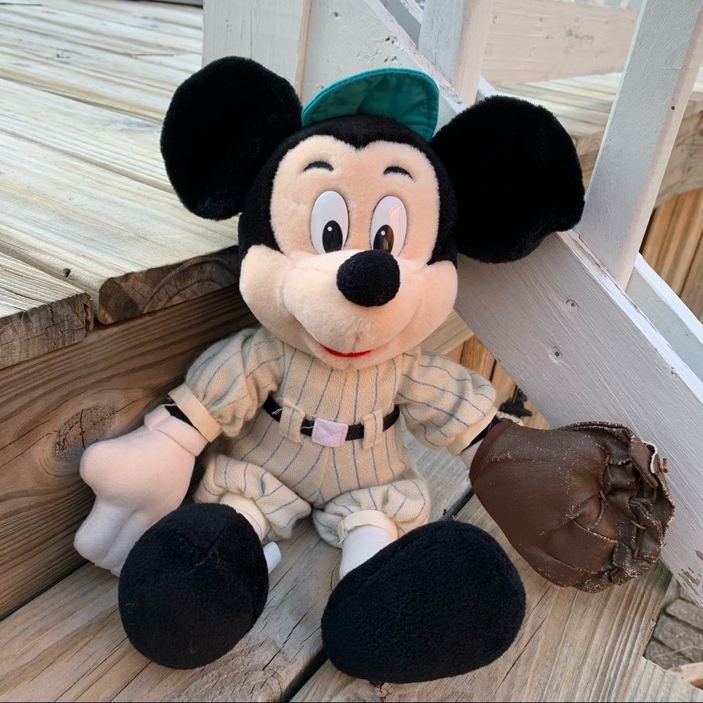 Vintage Baseball Mickey Mouse Plush